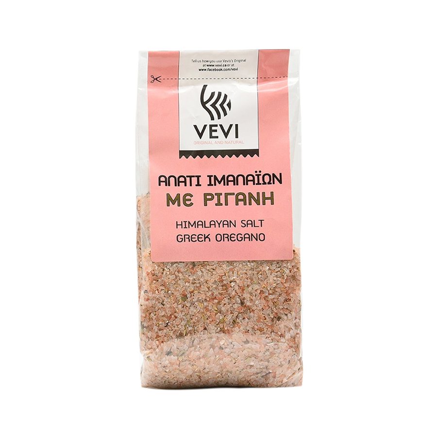 VEVI Himalayan Pink Salt with Oregano — Stand-up sachet · 380g