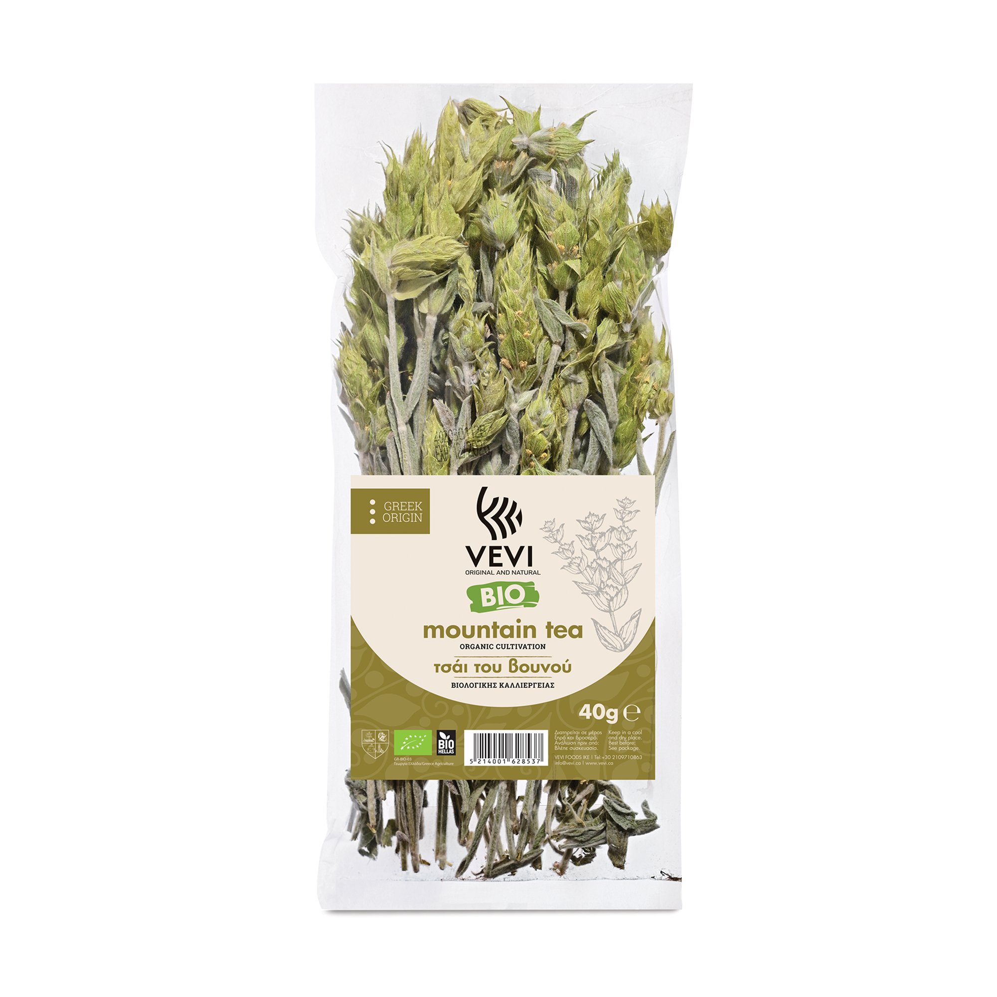 Greek Organic Mountain Tea Whole VEVI – 40g
