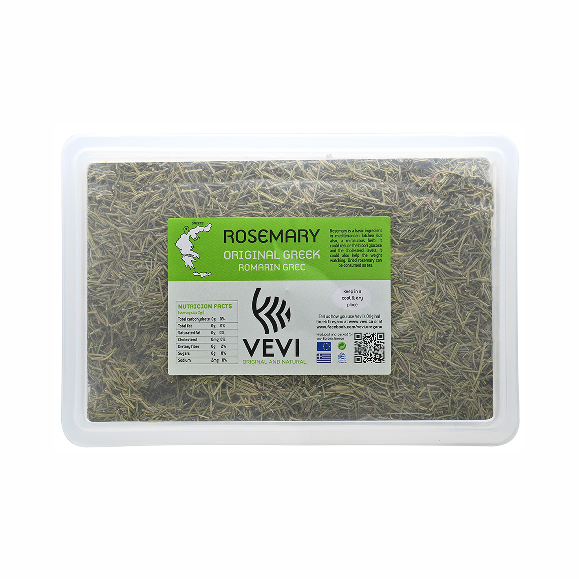 Greek Rosemary VEVI – 465g Plastic Container